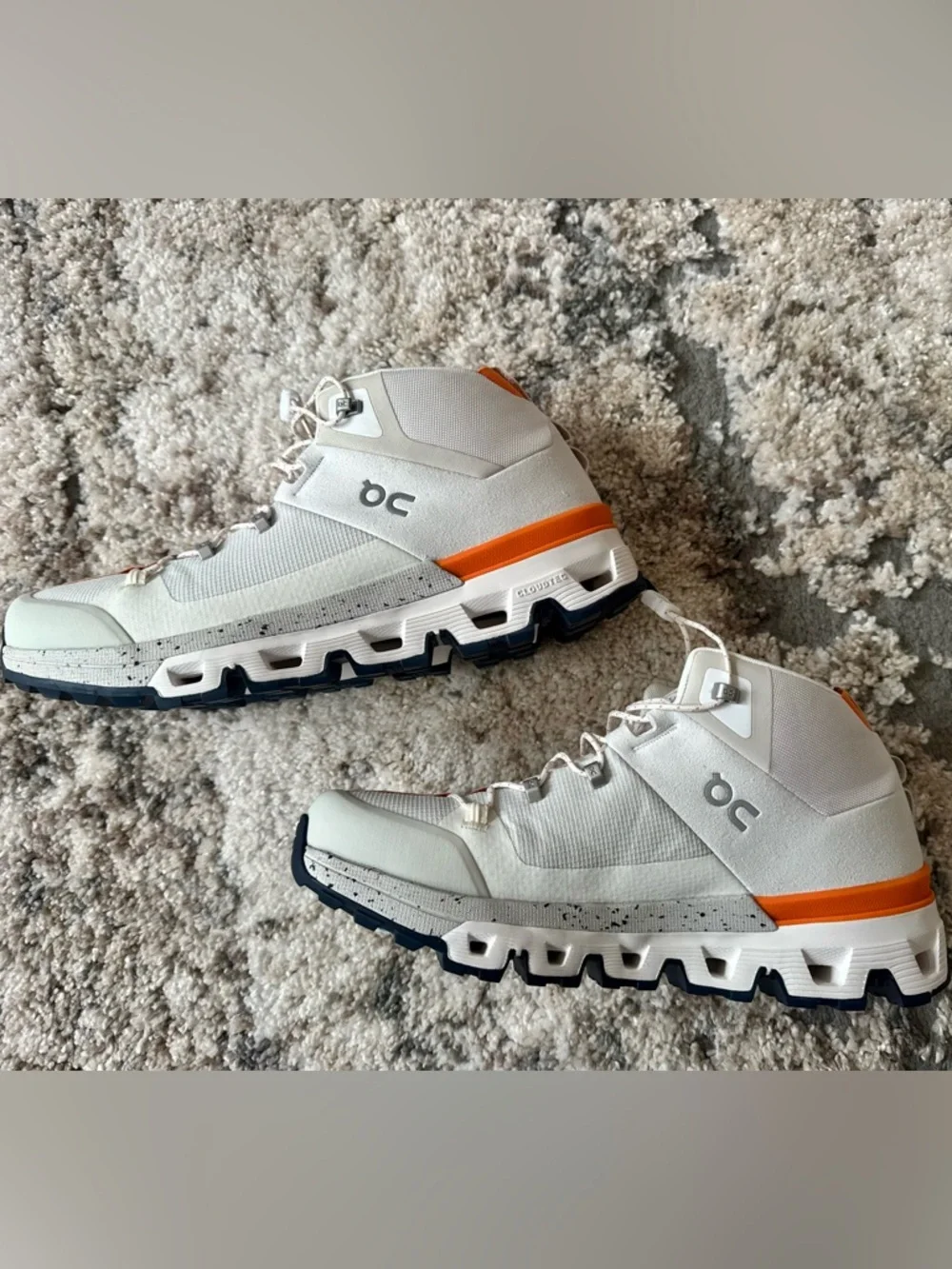 On Running Cloudtrax White&Orange and hiking shoes M 8
